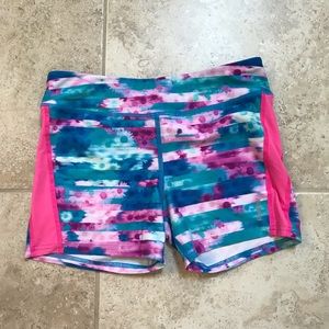 Blue, Purple and Pink Reebok Spandex